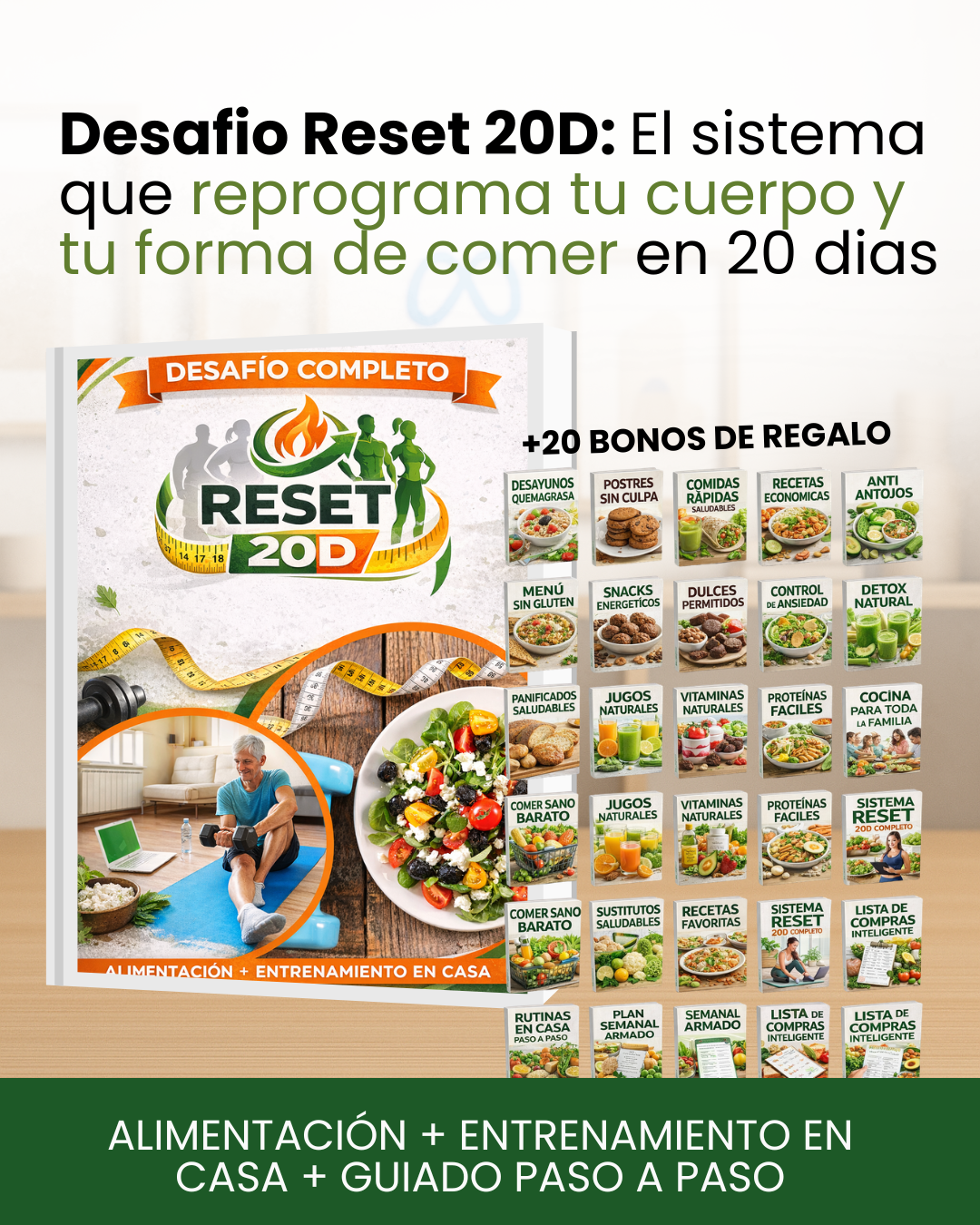 RESET 20D PRO: Tu Plan Completo para Adelgazar Desde Casa